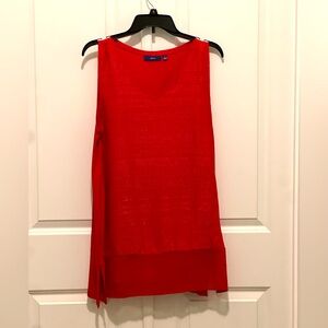 Apt. 9, size large, red tunic.